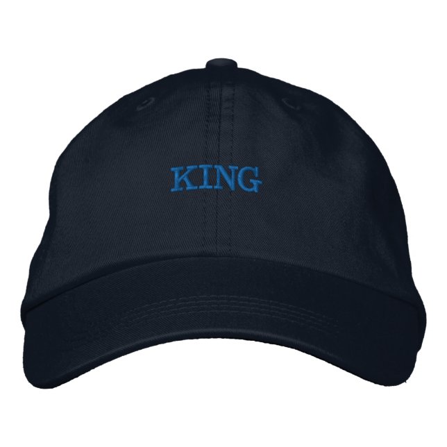 KING Handsome Men's Women's baseball Visors-Hat Embroidered Hat (Front)