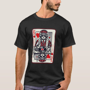 King Hearts Clubbing Disco Techno Outfit DJ King C T-Shirt