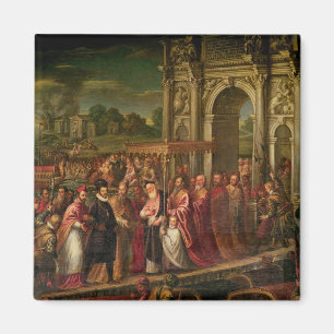 King Henri III  of France visiting Venice Magnet