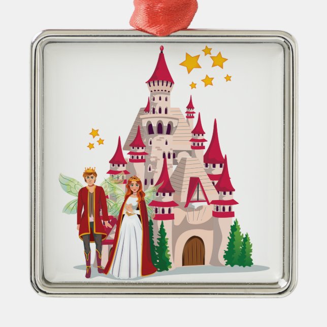 King Henry and Queen Olivia Metal Tree Decoration (Front)