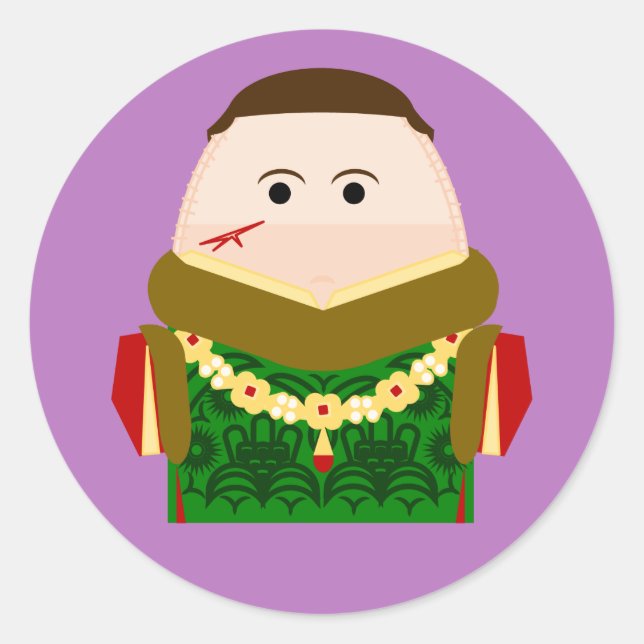 King Henry V of England Classic Round Sticker (Front)