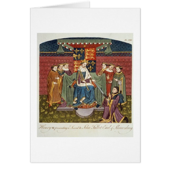 King Henry VI (1421-71) presenting a sword to John (Front)