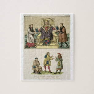 King Henry VIII (1491-1547) from the frontispiece Jigsaw Puzzle