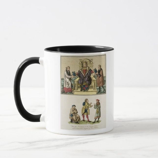 King Henry VIII (1491-1547) from the frontispiece Mug (Left)
