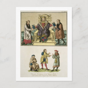 King Henry VIII (1491-1547) from the frontispiece Postcard