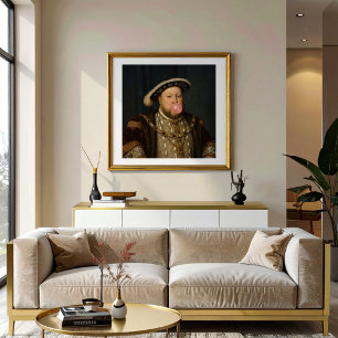 King Henry VIII Blowing Pink Bubble Gum No 2 Poster