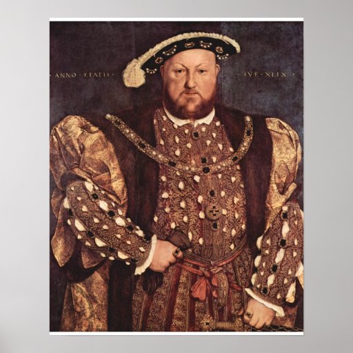 King Henry VIII Canvas Print Poster
