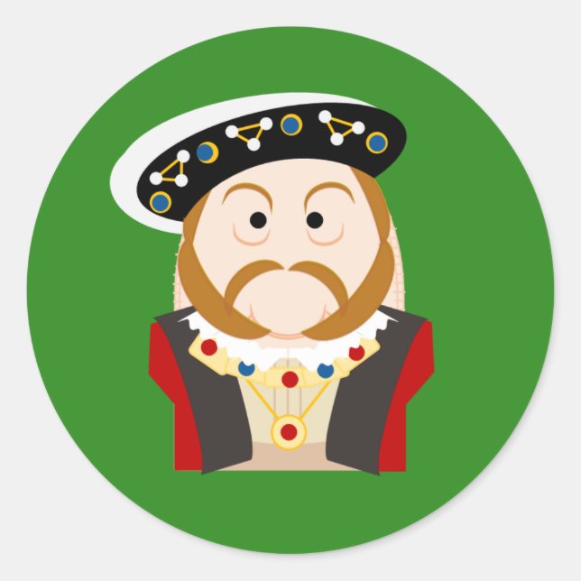 King Henry VIII Classic Round Sticker (Front)