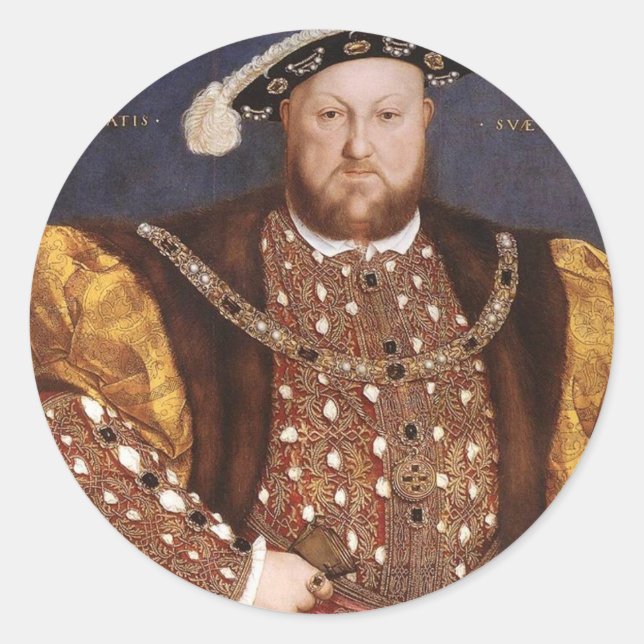 King Henry VIII Classic Round Sticker (Front)