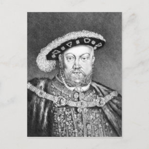 King Henry VIII  illustration Postcard