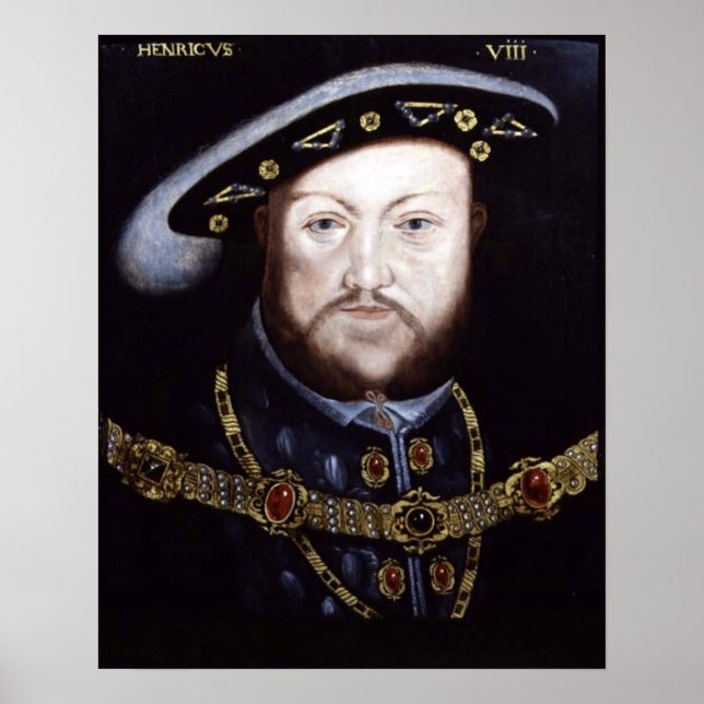 KING HENRY VIII, KING OF ENGLAND POSTER (Front)