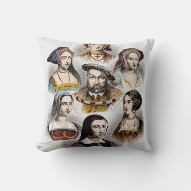 King Henry VIII of England | His Six Wives Cushion (Front)