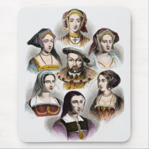 King Henry VIII of England His Six Wives Mouse Mat