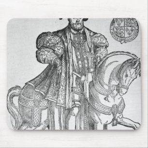 King Henry VIII on horseback Mouse Mat