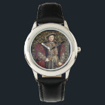 King Henry VIII Portrait Watch<br><div class="desc">World famous portrait of King Henry VIII, painted by Hans Holbein the Younger circa 1537. Arguably the most famous monarch in British history, Henry VIII (28 June 1491 – 28 January 1547) was king of England from 21 April 1509 until his death. He was lord, and later king, of Ireland,...</div>