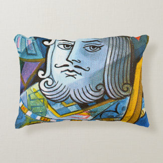 King Holding Sword stock illustration Decorative Cushion