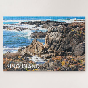 King Island: Rocky coast, Tasmania, Australia Jigsaw Puzzle
