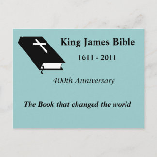 King James Bible 400th Anniversary Postcard