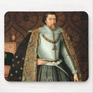 King James I of England (1566-1625) (oil on canvas Mouse Mat