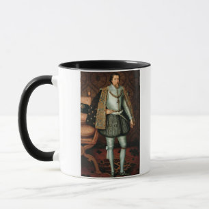 King James I of England (1566-1625) (oil on canvas Mug