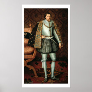King James I of England (1566-1625) (oil on canvas Poster
