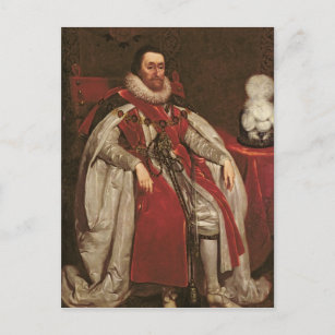 King James I of England and VI of Scotland, 1621 Postcard
