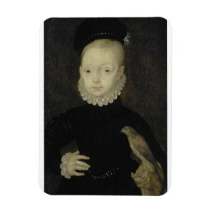 King James VI with Sparrow Hawk - 1574 Magnet