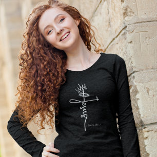 KING JESUS Christian Women's Long Sleeve T-Shirt