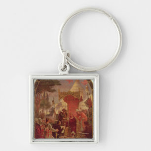 King John Granting the Magna Carta in 1215, 1900 Key Ring