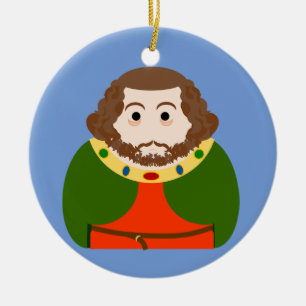 King John of England Ceramic Tree Decoration
