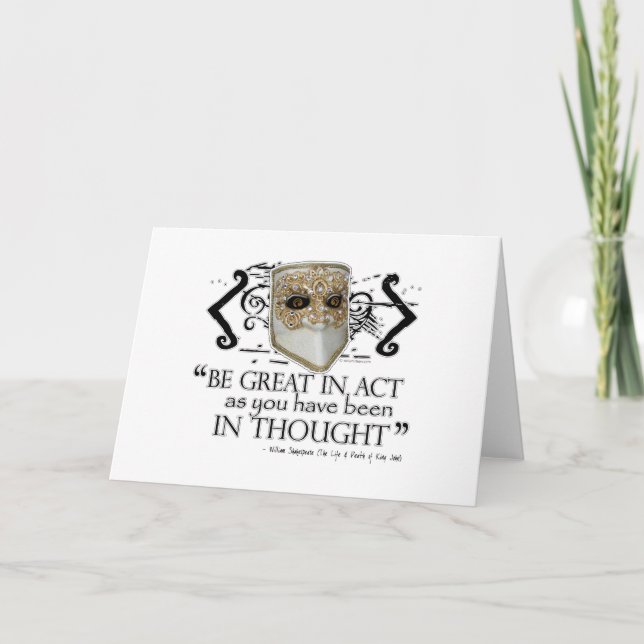 King John Quote Card (Front)