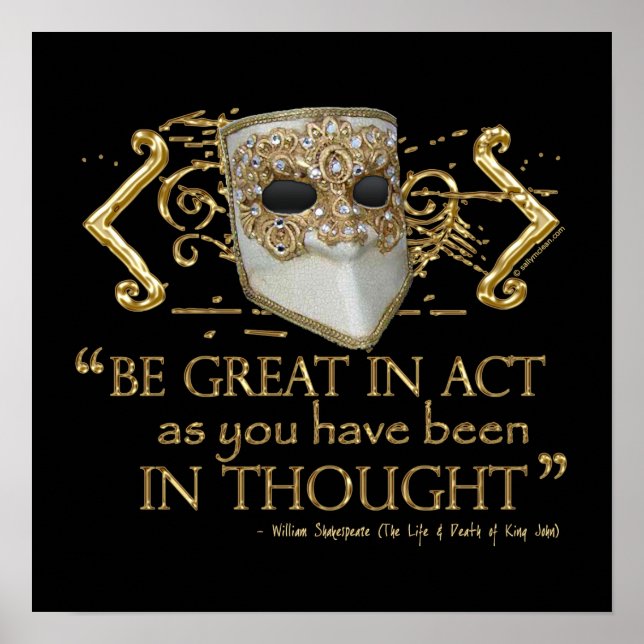 King John Quote (Gold Edition) Poster (Front)