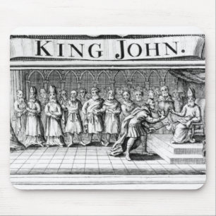 King John surrenders his crown Mouse Mat