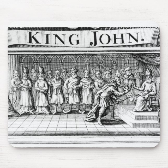 King John surrenders his crown Mouse Mat (Front)