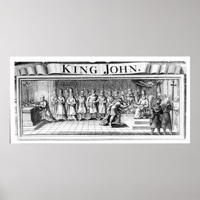 King John surrenders his crown Poster (Front)