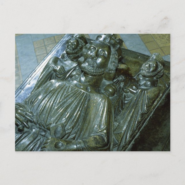 King John's Tomb with two miniature figures Postcard (Front)