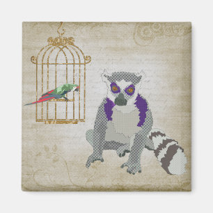 King Julian & Molly Macaw Magnet