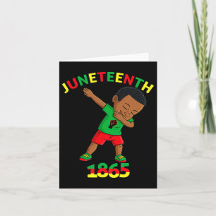 King Juneteenth Melanin Brown Skin Boys  Card
