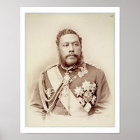 King Kalakaua (1836-91), late c19th (sepia photo)