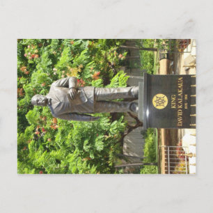 King Kalakaua Statue, Honolulu, HI Postcard