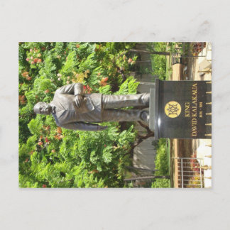 King Kalakaua Statue, Honolulu, HI Postcard