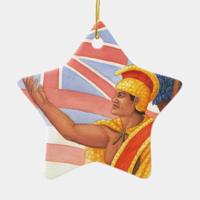 King Kamehameha the Great Ceramic Tree Decoration (Front)