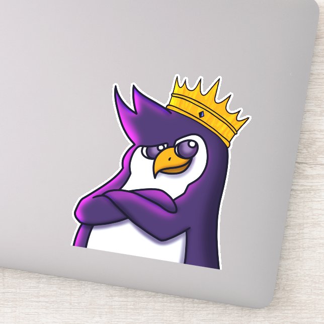 King Kenguin Sticker (Detail)