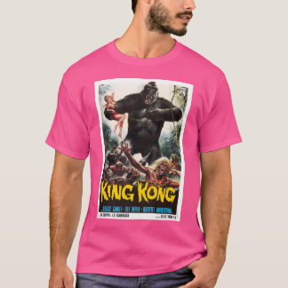 King Kong 1933 Movie Poster Vintage Adventure Art  T-Shirt