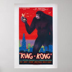 King Kong by Marcel Bloch  Vintage Movie Poster 1