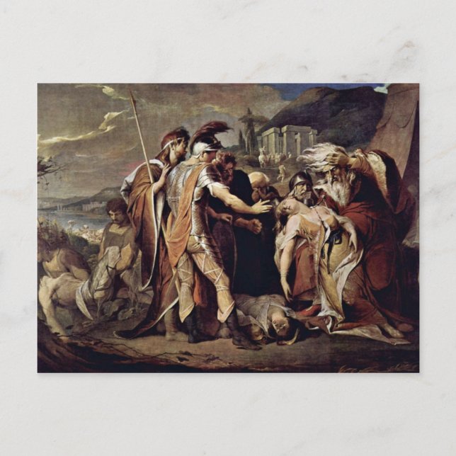 King Lear Mourns Cordelia  By Barry James Postcard (Front)