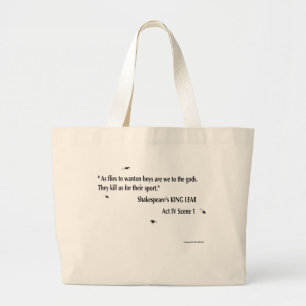 King Lear quote Large Tote Bag