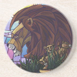 King Lion and Cubs Coaster