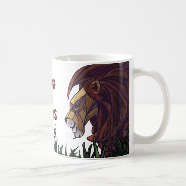 King Lion and Cubs, King of Dads Mug (Right)