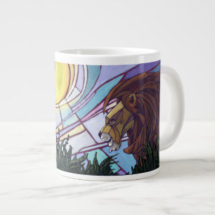 King Lion and Cubs Large Coffee Mug